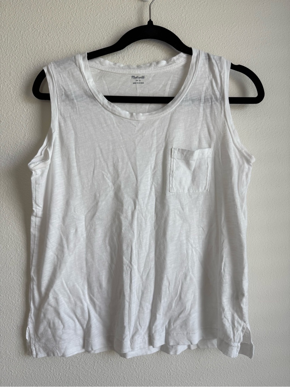 Madewell Crewneck White Tank